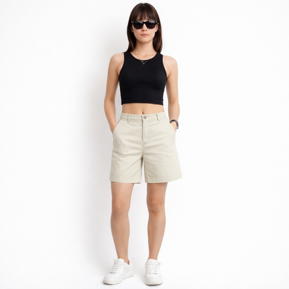 Polo Ralph Lauren Sport Beige Chino Bermuda Shorts Khaki Cotton Golf Preppy 12
